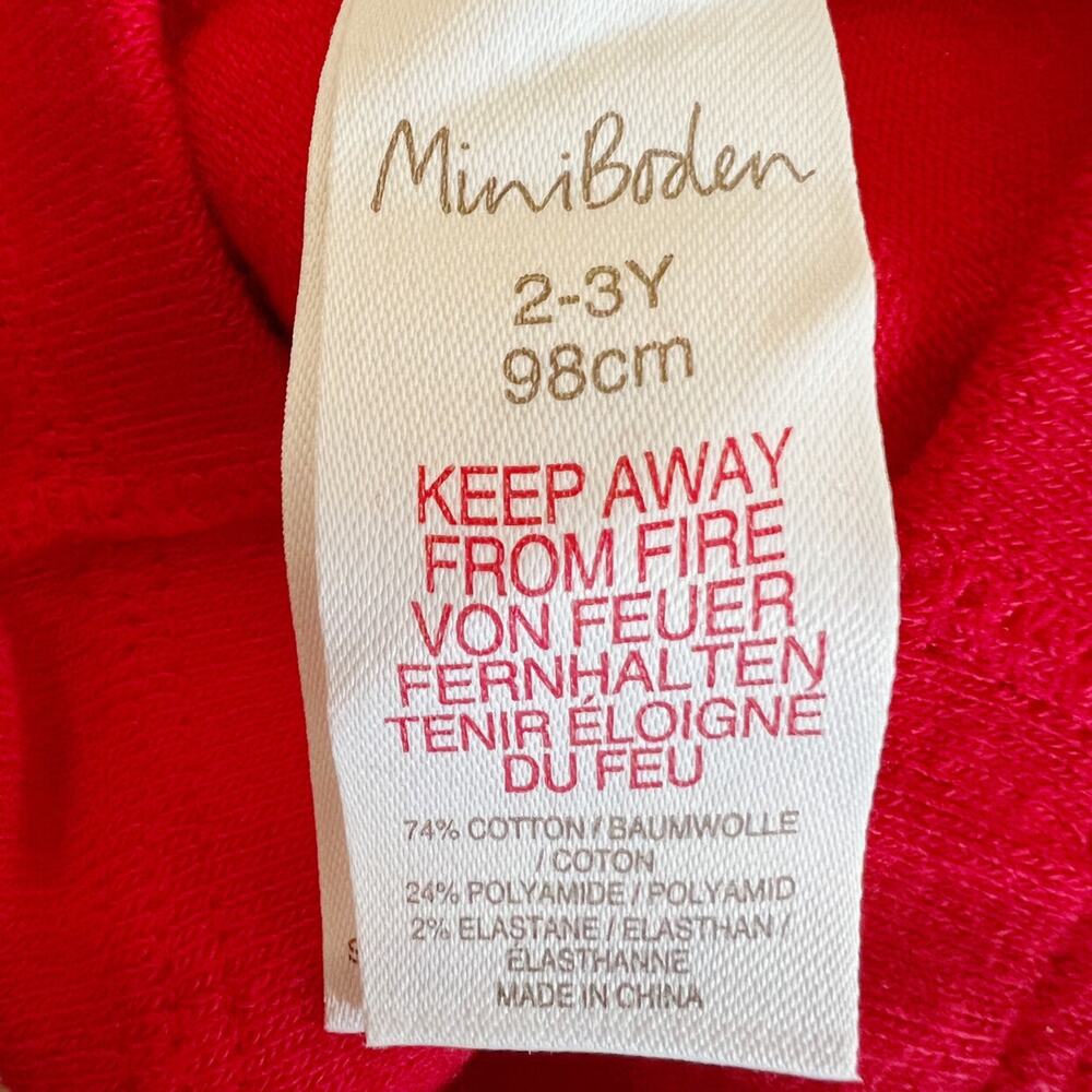 Mini Boden Red Ribbed Tights - Picture 4 of 6